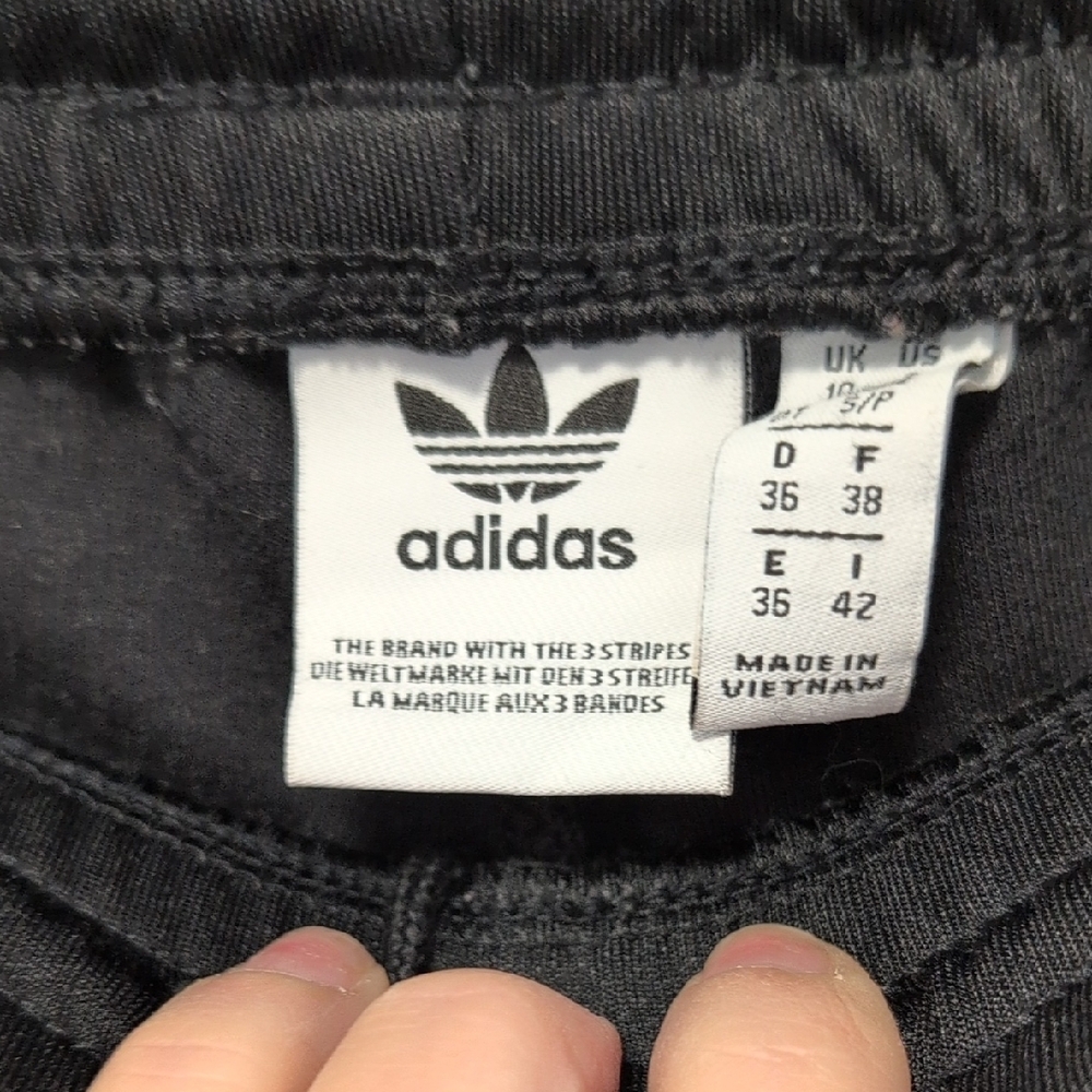 adidas Black and White Track Pants - Picture 10 of 12